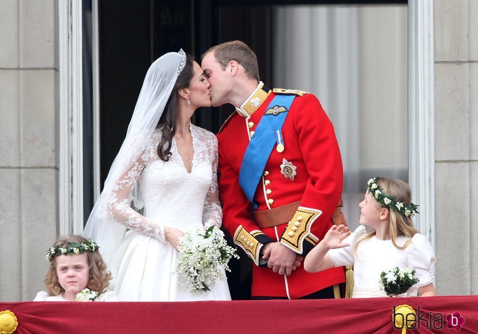El Príncipe Guillermo y Kate Middleton el día de su boda